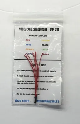 Model Car Distributor Red 9 Wires 1/24 1/25 V8 • $3