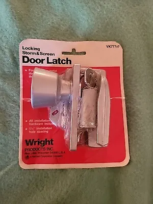 Wright Vk777x7 Locking Storm & Screen Door Latch USA! NOS! Vintage! • $24.50