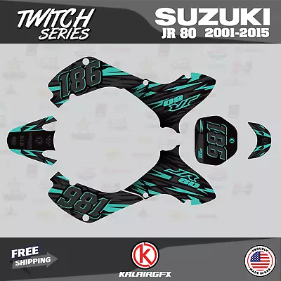 $98.70 • Buy Graphics Kit For SUZUKI JR80 (2001-2015) JR 80  TWITCH-teal