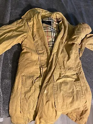 Vintage Burberry Trench Coat Long Used Size Large • $150