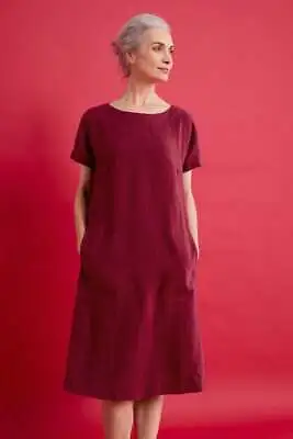Seasalt Women's Dress - Pink Primary Linen Dress - Regular - Dulse • £45
