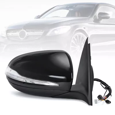 Right Side Rear View Mirror For Mercedes Benz W205 C Class C180 C260 C300 Black • $94.90