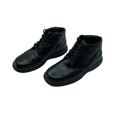 Bass Men’s Black Leather Chukka Boots Size 9 Made In Italy Grunge Goth • $39.99