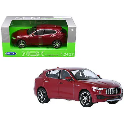 Welly 1/24 - 1/27 Diecast Car Maserati Levante Rubber Tires Opening Hood Red • $36.60