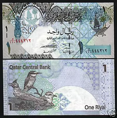 QATAR 100 RIALS P5 1973 1st ISSUE FALCON RARE ARAB GULF GCC MONEY BILL BANK NOTE • $1999.99