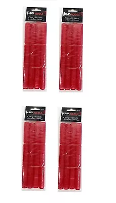 Hair Tools Cling Rollers Small Red 13mm (12) Pack Of 4 • £13.40