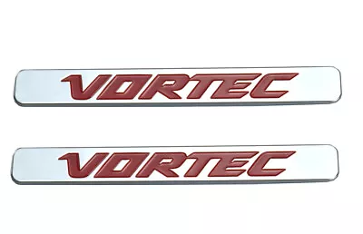 2pcs Vortec Emblems Badges 3d Logo Stickers Nameplate Adhesive • $17.59