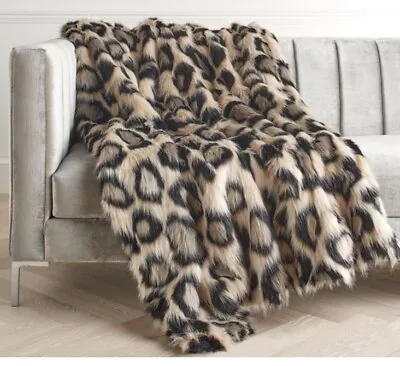 Z. Gallerie Leopard Throw • $59.99