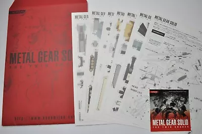 METAL GEAR REX ＆ CLASSIFIED MECH FOR MGS3  PAPER CRAFT Tokyo Game Show W/sticker • $113