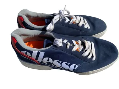 Ellesse Mens Suede Navy Blue Sneakers Shoes Mens Size 10 • $29.40