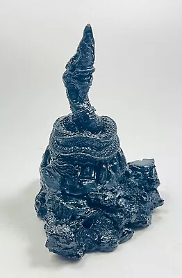 Naga Dragon On Pure Kod Leklai Yoi Magic Black Bucha Empowered Stone Holy Amulet • $119