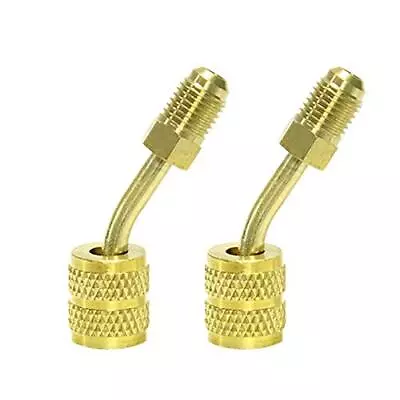 R410a Adapter 5/16 Inch Sae Female And 1/4 Inch Male Quick Coupler Angled Chargi • $14.23