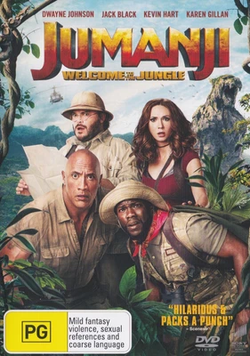 $6.99 • Buy Jumanji Welcome To The Jungle DVD Region 4 Mint & Like New