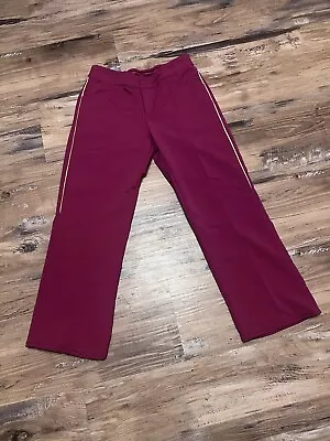 Nike Marching Band Pants Sz Med (8-10). Maroon With Gold Pin Stripe. • $15