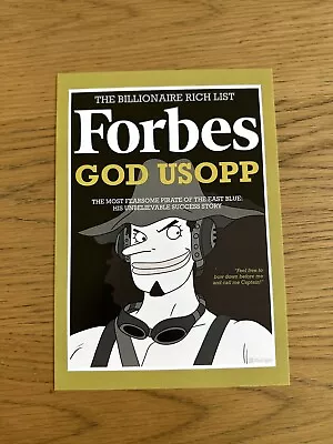 One Piece Usopp On Forbes Magazine - A5 Art Print Poster By JPixel DigiArt • $10