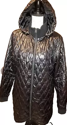 Xl Women Packable Jacket Black Light Puffer Washable Christopher Banks • $30