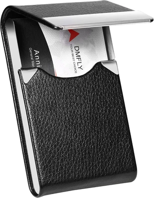 £9.50 • Buy Business Card Holder Case - PU Leather Business Card Case Name Card Holder Slim 