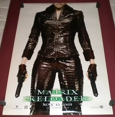 Matrix Reloaded Movie Poster 27X40 D/S Jada Pinkett Smith As Niobe NEW • $14.99