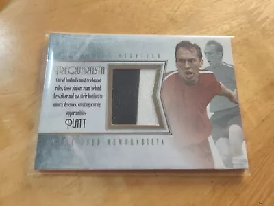 Futera 2018 David Platt Juventus Jersey Relic Car 92/93 Season Nr Mint / Better • £50