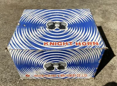 Vintage Imasen Knight Car Horns 12vt 105dB Twin Set New In Box • $60