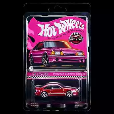 🔥 Hot Wheels RLC Exclusive Pink Edition 1993 Ford Mustang Cobra - Confirmed • $43