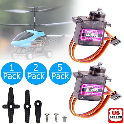 MG90S 9g Moto Servo Micro Metal Gear For Boat Car Plane RC Helicopter Arduino US • $24.98