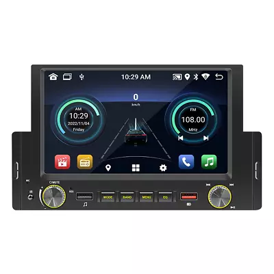 Android 10.1 GPS Navigation Car Radio 1 Din Bluetooth Player For Apple CarPlay • $102.76