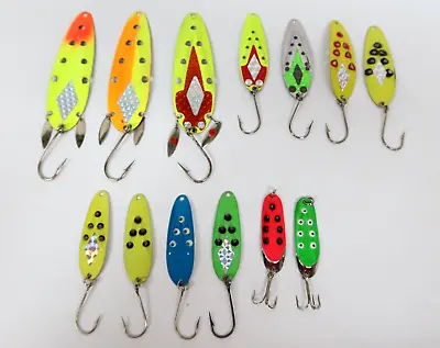 Heddon Sculpin Trout Salmon Spoons Fishing Lures 13 Pcs • $54