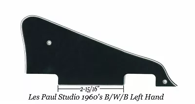 Les Paul LP 1960's LEFT HAND B/W/B P-90's Pickguard Gibson Epiphone Project NEW • $34.99