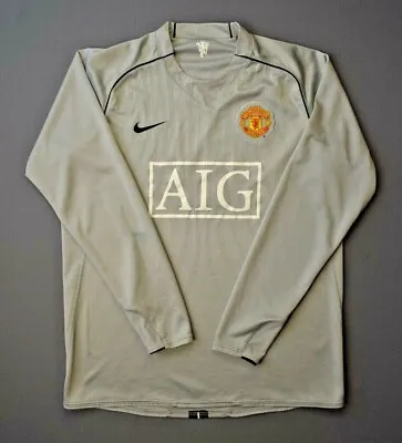 Manchester United Jersey 2007 Goalkeeper Player Issue Mens Shirt Nike Ig93 • $169.91