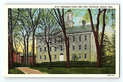 Manasseh Cutler Hall Ohio University Athens Ohio Vintage Postcard • $5