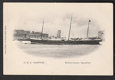 £3.99 • Buy Malta 1895 Undivided Back Postcard HMS Surprise Mediterranean Squadron Critien