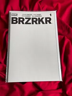 Brzrkr #1~White Blank Sketch Variant~Keanu Reeves Garney Kindt Story Art~NM • $0.85