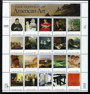 US Scott # 3236 / 1998 American Art Sheet Of 20 / MNH • $16.41