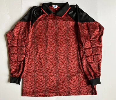 Vintage HIGH 5 Sportswear USA Goalie Padded Soccer Jersey Men’s M Medium Red • $19.99