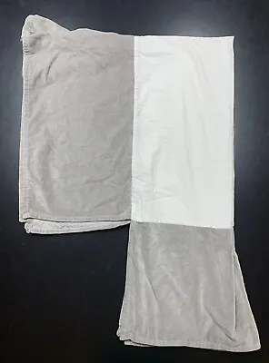 Restoration Hardware RH Baby Child Washed Cotton Velvet Crib Skirt Grey Boy Girl • $40