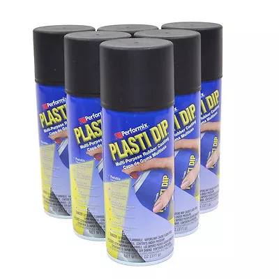 Plasti Dip Black 11oz Spray Cans Case Of 6 • $60.79