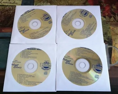 4 CDG KARAOKE SET - ELVIS PRESLEY 50'S 60'S & 70'S CD MUSIC *SALE* CD+G E6 • $24.95