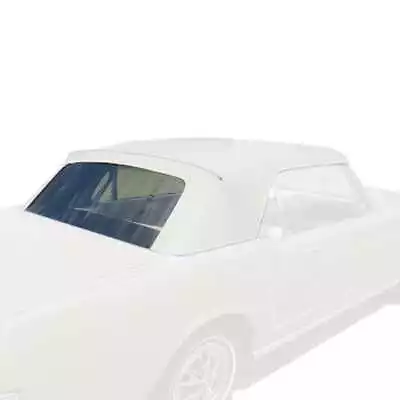 Mustang Convertible Top & Rear Plastic Curtain Kit Vinyl White 1967 1968 • $449.95