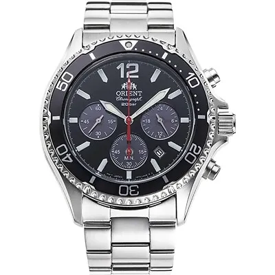 ORIENT RA-TX0202B10B Mako Solar Men's QuartzStainlessSapphire200m WR • $239.98