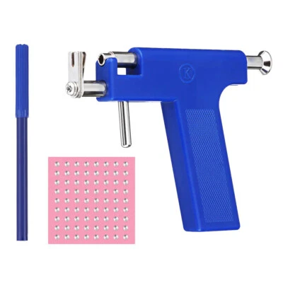 $8.99 • Buy Professional Ear Piercing Gun Body Nose Navel Tool Kit Set Jewelry With 72 Studs