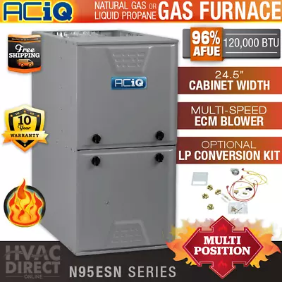 120000 BTU 96% AFUE ACiQ 1 Stage Split Natural Gas / Propane LP Furnace N95ESN • $1662.50