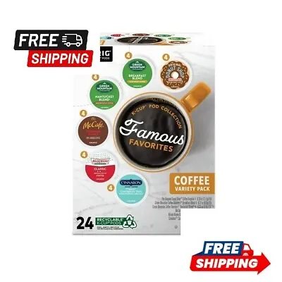 Keurig Famous Favorites Coffee Variety Pack Single Serve K-Cup Pods 24 Count • $18.49