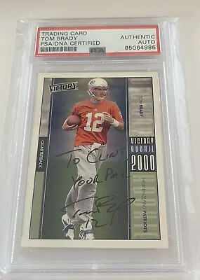 2000 Victory UD Tom Brady ROOKIE CARD W/Autograph PSA/DNA Certified Authentic • $1599