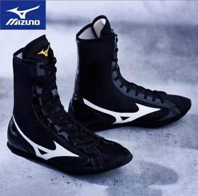 MIZUNO Boxing Shoes Finisher MID Black × White 21GA2310 02 • $514.42