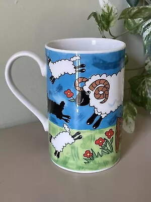 DUNOON  STONEWARE MUG  Sheepies  By Jane Brookshaw Sheep • £7.99