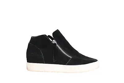 Steve Madden Women's Size 8M Black Caliber Sneaker Zip Up Suede High-Top Shoes • $39.95