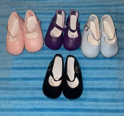 (4 Pair) My Twinn Classic Shoes Lt Pink Dk Purple Lt Blue & Black NEW • $40