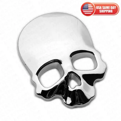 Skull Punisher Devil Death USA Flag Car 3D Sticker Decal Emblem Chrome Decorate • $6.99