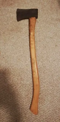 Vtg Mann Axe Single Bit 2 1/4 Wood Handle Splitting Ax Wedge Chopping Tool • $42.50